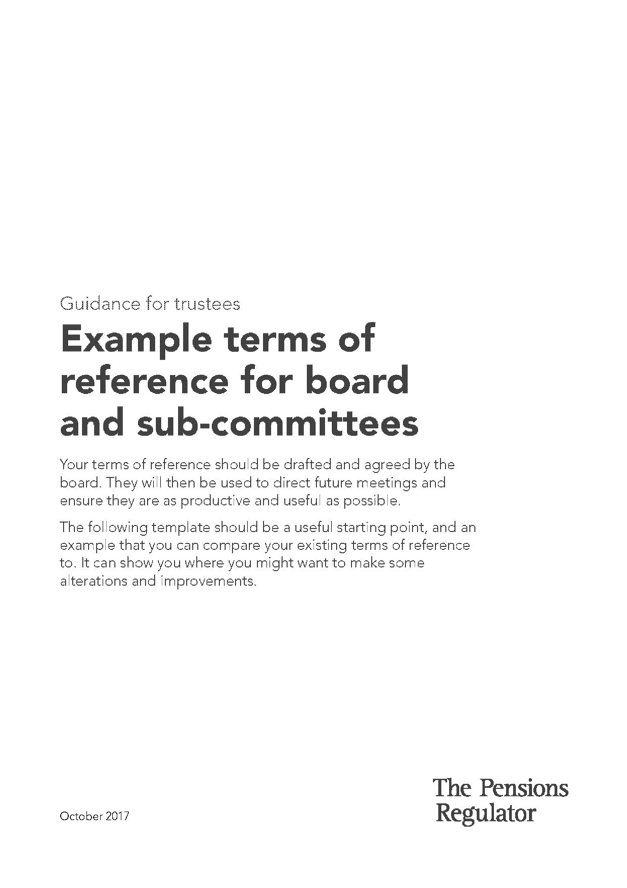 committee terms of reference template word