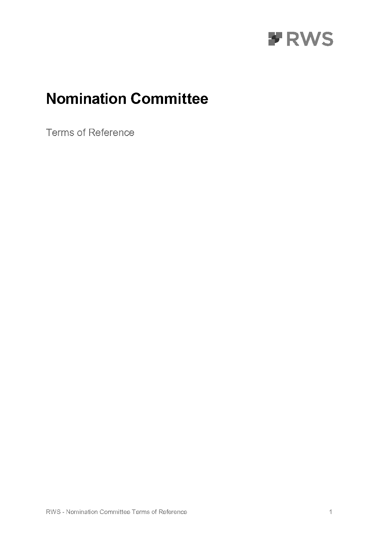 committee terms of reference template word